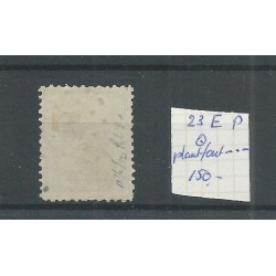Nederland  23EP  Willem III plaatfout groene punt VFU/gebr  CV  150 €