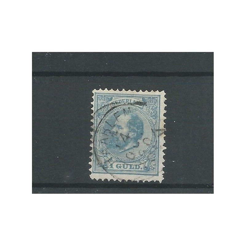 Nederland 28 "HAARLEM 1890" blauwe kleur VFU/gebr CV 50+ € Nederland 28 "HAARLEM 1890" blauwe kleur VFU/gebr CV 50+ €
