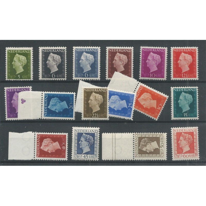 Nederland 474-489 Wilhelmina MNH/postfris CV 168 € Nederland 474-489 Wilhelmina MNH/postfris CV 168 €