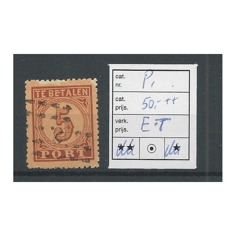 Nederland P1 port met "E.T" plaatfout ? VFU/gebr CV 50+€ Nederland P1 port met "E.T" plaatfout ? VFU/gebr CV 50+€