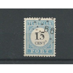 Nederland P9D-II met puntstempel 66/Leerdam VFU/gebr  CV 41€