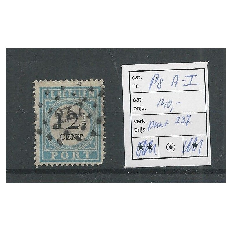 Nederland P8A-I met puntstempel 237 VFU/gebr CV 140 € Nederland P8A-I met puntstempel 237 VFU/gebr CV 140 €