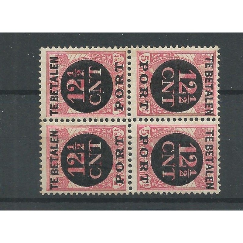 Nederland P68a 2x in blokje van 4 MNH/postfris CV 50 € Nederland P68a 2x in blokje van 4 MNH/postfris CV 50 €
