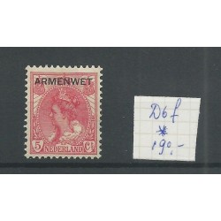 Nederland  D6f  Dienst "gebroken poot A" MH/ongebr  CV 190 €