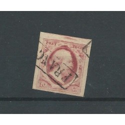Nederland  2  met BREDE RANDEN  VFU/gebr  CV 45+ €