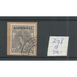 Nederland  D7f  Dienst "gebroken poot A" VFU/gebr  CV 340 €