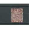 Ned. Indie  27 Wilhelmina "FRANCO in rood" VFU/gebr  CV 50+ €