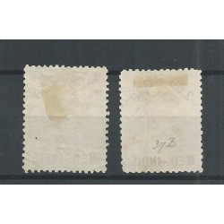 Ned. Indie  37A/37B Wilhelmina  VFU/gebr  CV 55 €