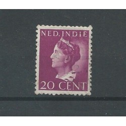 Ned. Indie  277 Wilhelmina 20ct VFU/gebr CV 150 €