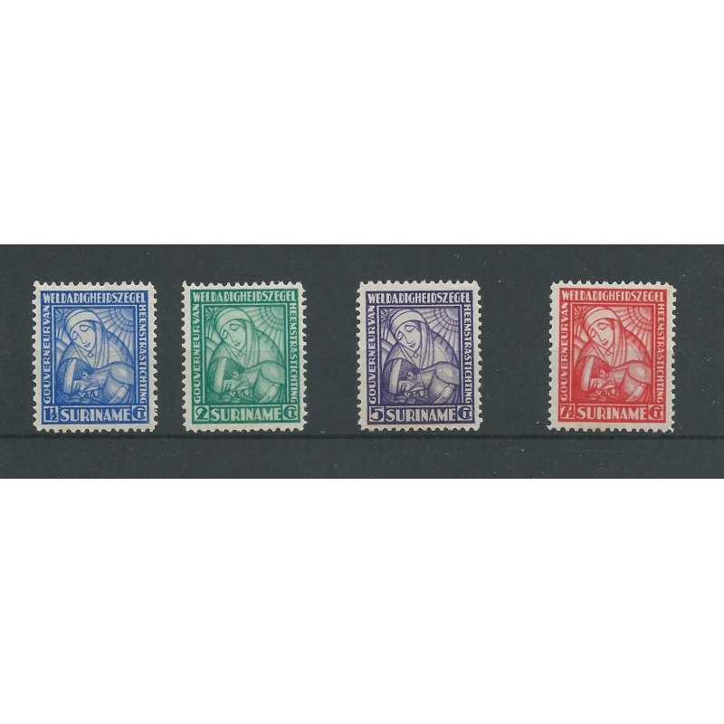 Suriname 137-140 van Heemstra MH/ongebr CV 25 € Suriname 137-140 van Heemstra MH/ongebr CV 25 €