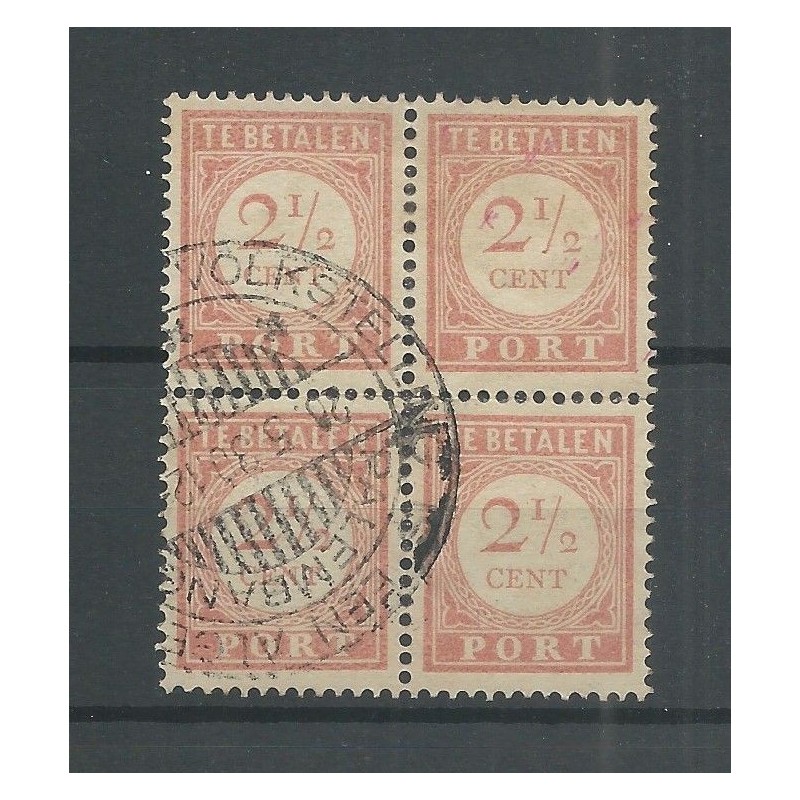 Ned. Indie P24 blokje van 4 VFU CV 5 € Ned. Indie P24 blokje van 4 VFU CV 5 €