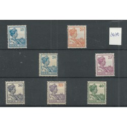 Ned. Indie  kaartje Wilhelnina MNH/postfris  CV 220 €