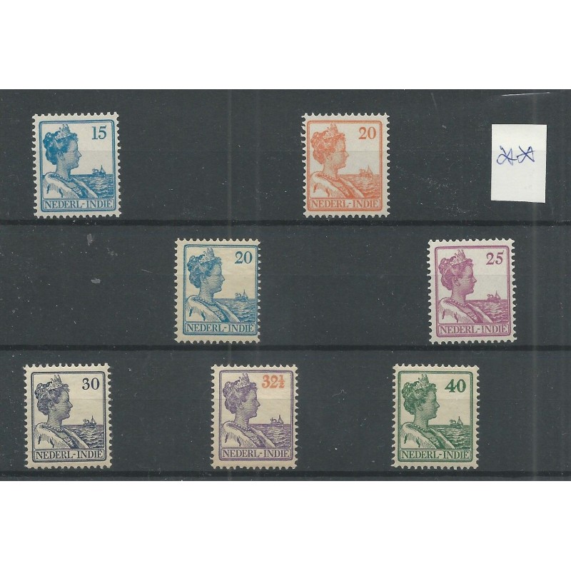 Ned. Indie kaartje Wilhelnina MNH/postfris CV 220 € Ned. Indie kaartje Wilhelnina MNH/postfris CV 220 €