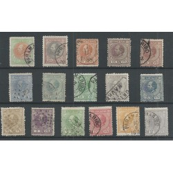 Suriname  1-15  Willem III  VFU/gebr  CV 407 €