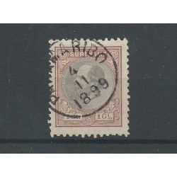 Suriname  14F Willem III  VFU/gebr  CV 65 €
