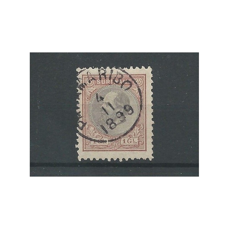 Suriname 14F Willem III VFU/gebr CV 65 € Suriname 14F Willem III VFU/gebr CV 65 €
