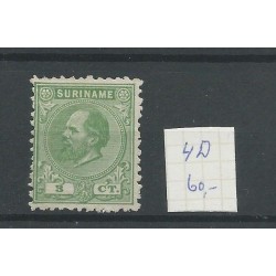Suriname  4D Willem III  MH/ongebr  CV 60 €