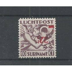Suriname LP24fa  Kopstaande opdruk MNH/postfris CV 400 € Certificaat !!