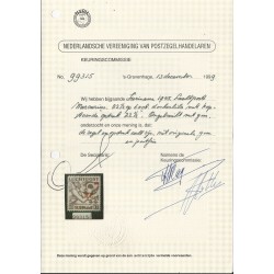 Suriname LP24fa  Kopstaande opdruk MNH/postfris CV 400 € Certificaat !!