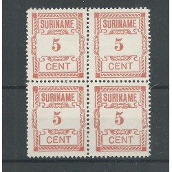 Suriname 67 Hulpuitgfite blok van 4 MH/ongebr CV 40+ €