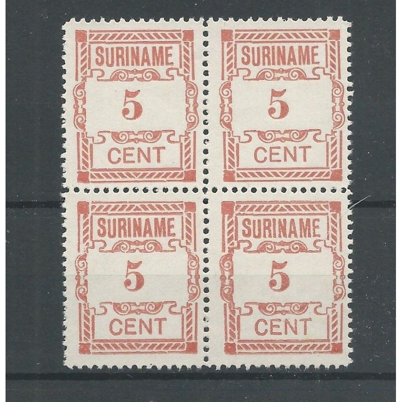 Suriname 67 Hulpuitgfite blok van 4 MH/ongebr CV 40+ € Suriname 67 Hulpuitgfite blok van 4 MH/ongebr CV 40+ €
