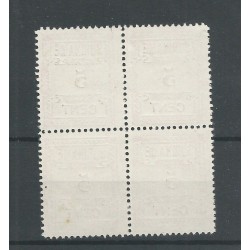 Suriname 67 Hulpuitgfite blok van 4 MH/ongebr CV 40+ €