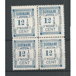Suriname 68 Hulpuitgfite blok van 4 MH/ongebr CV 55+ €