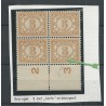 Suriname 74PM Cijfer blokje met plaatfout MNH/postris  CV 45+ €