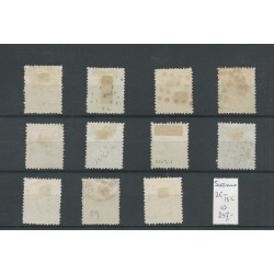 Suriname  3C-13C   Willem III 1873  VFU/gebr  CV 247 €