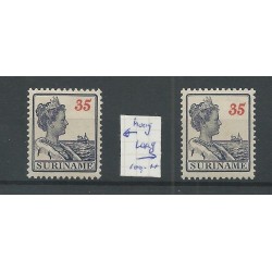 Suriname 99  Wilhelmina DRUK VARIETEIT MNH/postfris  CV 100+ €