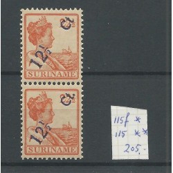 Suriname 115f/115  Hulpuitgifte MH/ongebr  CV 200+ €