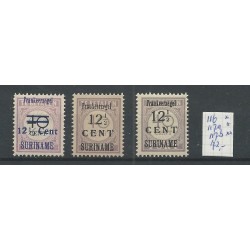 Suriname 116/117 Hulpuitgifte VARIETEITEN MH/ongebr  CV 280+