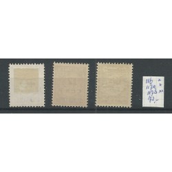 Suriname 116/117 Hulpuitgifte VARIETEITEN MH/ongebr  CV 280+