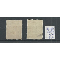 Suriname 116/117 Hulpuitgifte VARIETEITEN MH/ongebr  CV 280+