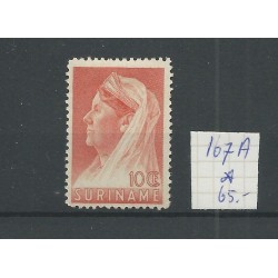 Suriname 167A  Wilhelmina  MH/ongebr  CV 65 €