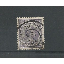 Nederland 44 met "DORDRECHT 1896" grootrond VFU/gebr  CV 100 €