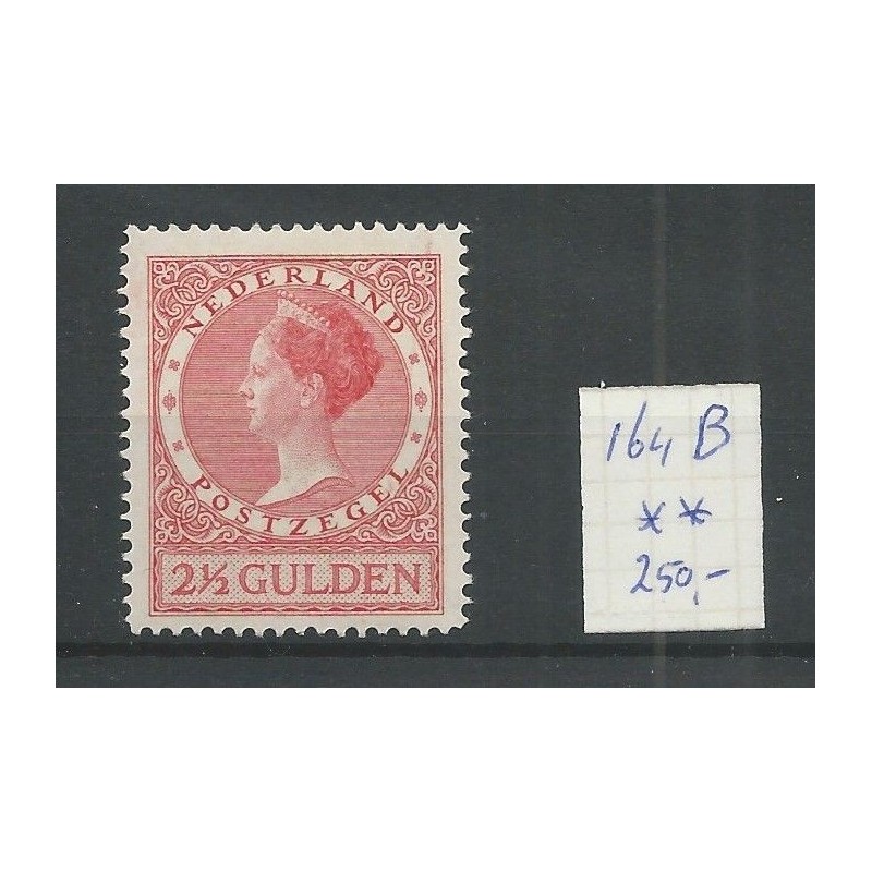 Nederland 164B Wilhelmina MNH/postfris CV 250 € Nederland 164B Wilhelmina MNH/postfris CV 250 €