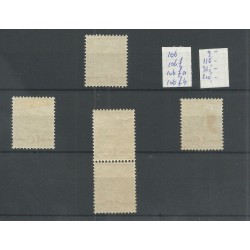 Nederland 106, 106f, 106fa, 106fb  Opruimingsuitgifte MH/ongebr  CV 689 €