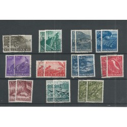 Suriname 297-307 INheemse voorstellingen 2x VFU/gebr  CV 17 €