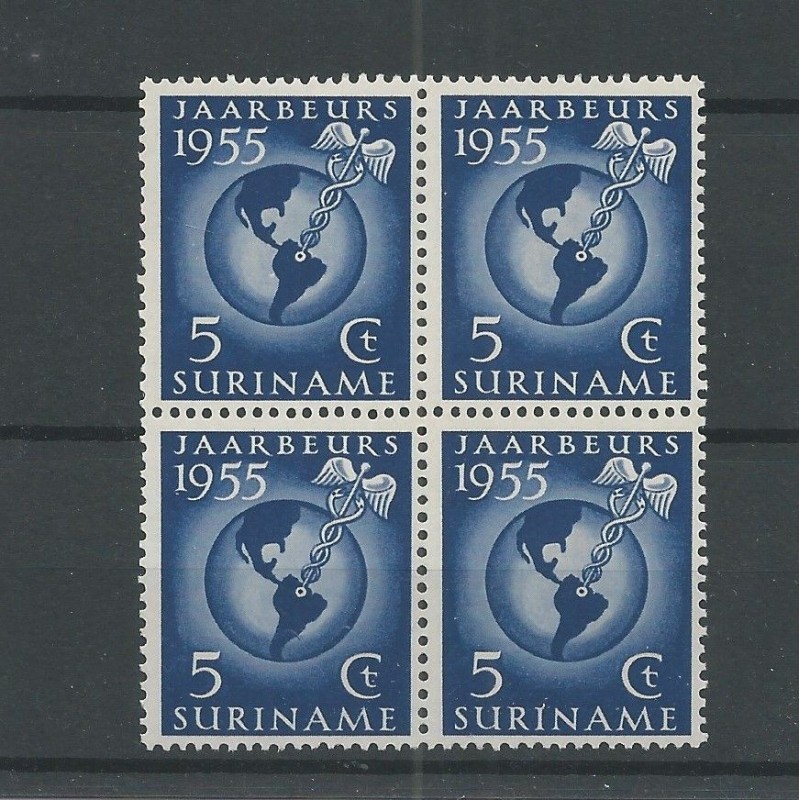 Suriname 323 Jaarbeurs blokje 4 MNH/postfris CV 3 € Suriname 323 Jaarbeurs blokje 4 MNH/postfris CV 3 €
