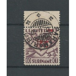 Suriname LP22fa Kopstaande opdruk Luchtpost  VFU/gebr CV 400 € Vervalsing