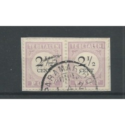 Suriname P9-III/P9-I  paartjePort 1892  VFU/gebr  CV 3 €