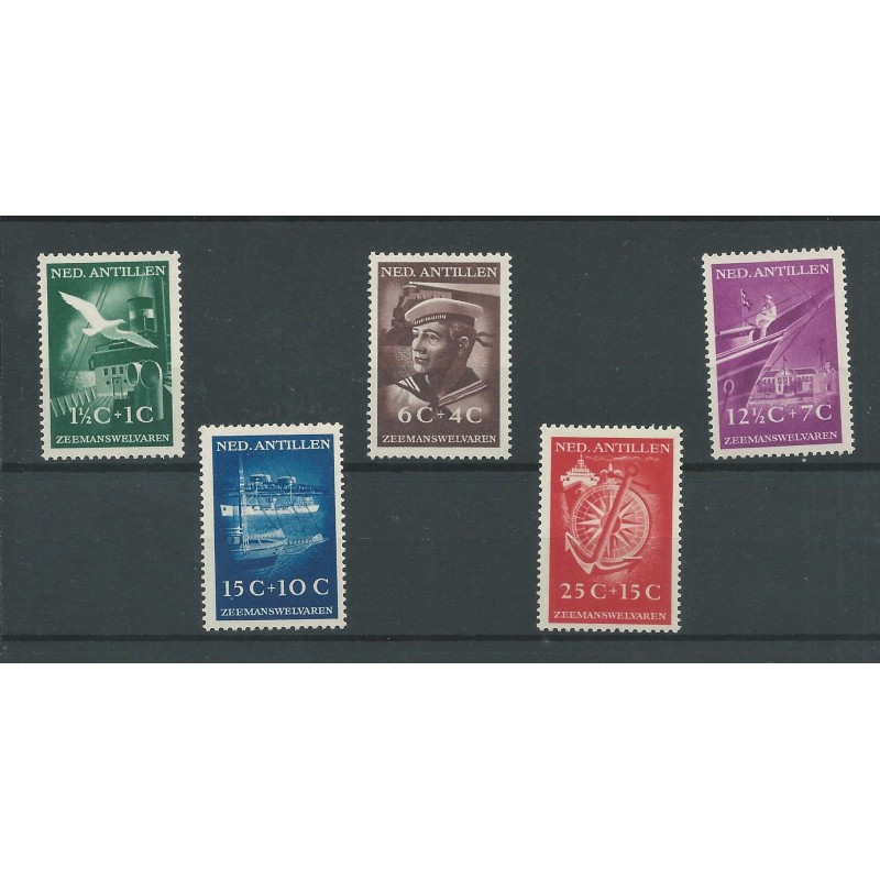 Curacao/Antillen 239-243 Zeemanswelvaren MNH/postfris   CV  75 €