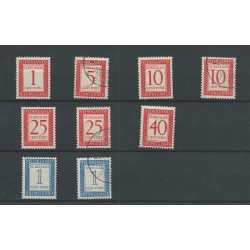 Nieuw Guinea  Port 1-6  deels MH/VFU  CV 31 €