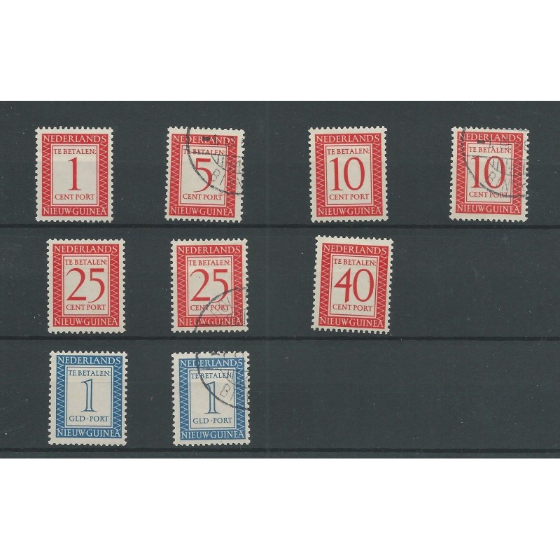 Nieuw Guinea Port 1-6 deels MH/VFU CV 31 € Nieuw Guinea Port 1-6 deels MH/VFU CV 31 €