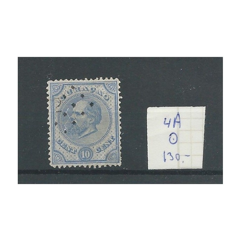 Curacao 4A Willem III VFU/gebr CV 130 € PRACHT !! Curacao 4A Willem III VFU/gebr CV 130 € PRACHT !!