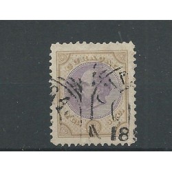 Curacao 12aF Willem III VFU/gebr CV 60 €  PRACHT !!