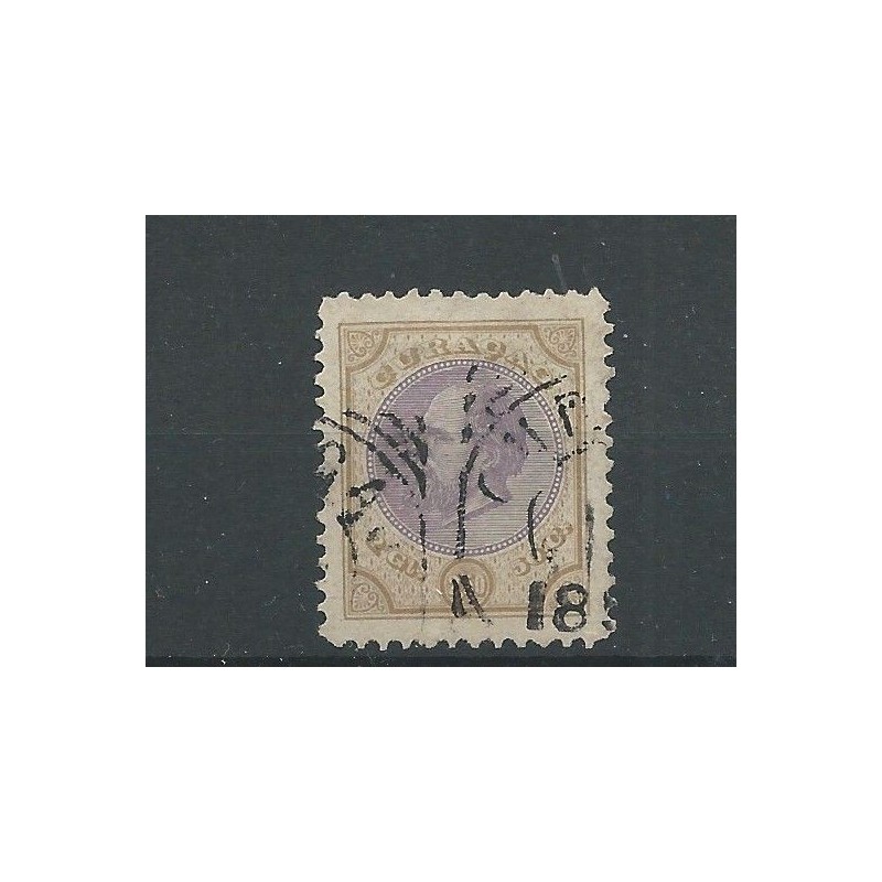 Curacao 12aF Willem III VFU/gebr CV 60 € PRACHT !! Curacao 12aF Willem III VFU/gebr CV 60 € PRACHT !!
