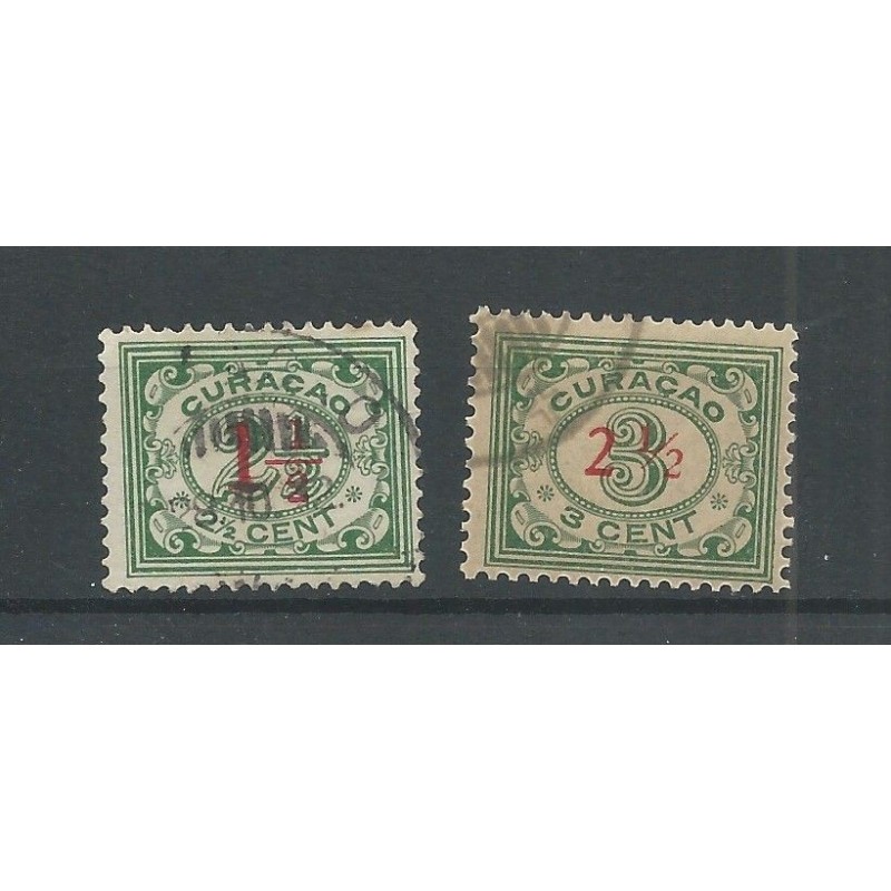 Curacao 101-102 Hulpzegels VFU/gebr CV 6,5 € PRACHT !! Curacao 101-102 Hulpzegels VFU/gebr CV 6,5 € PRACHT !!