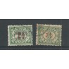 Curacao 101-102 Hulpzegels VFU/gebr  CV 6,5 €  PRACHT !!
